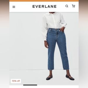 NWT Everlane Curvy 90s Cheeky straight jean 29R